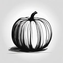 sketch of a pumpkin  minimal rough sketch scribbles,doodles,black and white