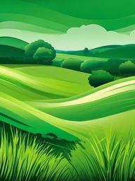 Green Background - Green Meadows in the Irish Countryside  , splash art wallpaper, dull colors