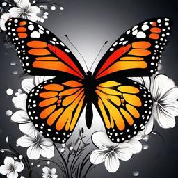Butterfly Background Wallpaper - flower butterfly background  