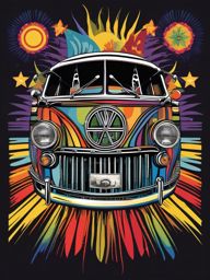 Hippie Culture Revival , vintage t shirt vector art