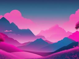 Pink Sky Blue Background  ,desktop background wallpaper