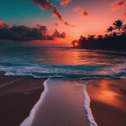 Beach Background Wallpaper - sunset beach background aesthetic  