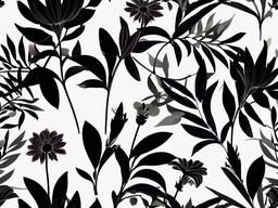 Black And Flower Wallpaper  ,desktop background wallpaper