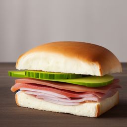 Ham sandwich draw in realism style