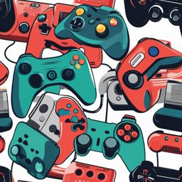 Gaming Console clipart - Video game console and gaming technology, ,vector color clipart,minimal