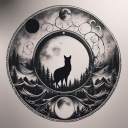 moon tattoo ideas representing mystery, dreams, and the lunar cycle. 