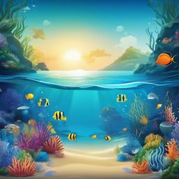 Ocean Background Wallpaper - under the sea theme background  