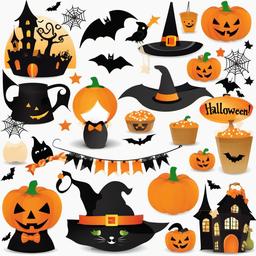 Happy Halloween clipart - Halloween party decorations  clipart