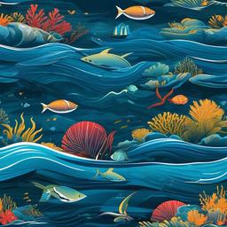 Ocean Background Wallpaper - sea vector background  