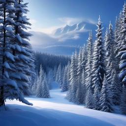 Winter background wallpaper - forest background snow  