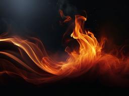 Fire Wallpaper - Raging fire with smoke wisps  background wallpaper