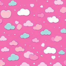 kawaii pink wallpaper  