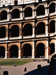 roman amphitheaters, with ancient grandeur, host cultural events in rome, italy. 