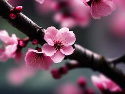 Dark Cherry Blossom Wallpaper  ,desktop background wallpaper