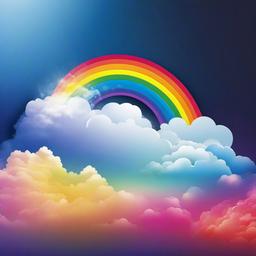 Rainbow Background Wallpaper - cloud rainbow wallpaper  