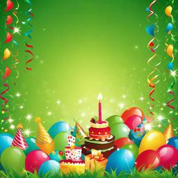 Party Background Wallpaper - birthday background green  