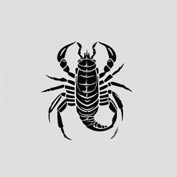 Scorpion Tattoo Small - Embrace subtlety with a small and discreet scorpion tattoo for a delicate and minimalist appearance.  simple vector color tattoo,minimal,white background