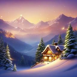 Christmas Background Wallpaper - christmas mountain background  