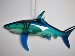 Fused Glass Shark - Bring a sense of adventure to your space with fused glass shark designs, featuring these powerful sea creatures.  