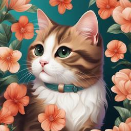 Cat Background Wallpaper - cute cat transparent background  