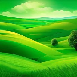 Green Background - Green Meadows in Ireland's Countryside wallpaper splash art, vibrant colors, intricate patterns