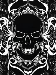 Dark Skull Background  ,mobile iphone background wallpaper