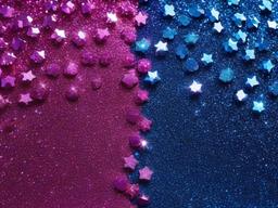 Blue And Pink Glitter Background  