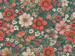 Meadow of Blossoms Flower Background intricate details, patterns, wallpaper photo