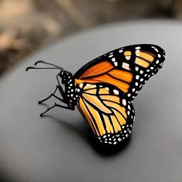 tiny monarch butterfly tattoo  