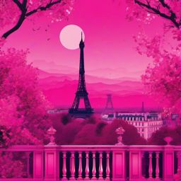 Pink Aesthetic Wallpaper - Aesthetic Art in Paris wallpaper splash art, vibrant colors, intricate patterns