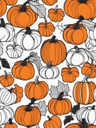 pumpkin clipart - orange, symbolizing the fall harvest. 