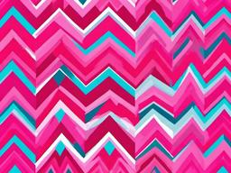 Desktop Pink Wallpaper-Bright pink wallpaper with bold chevron patterns for a trendy look  background wallpaper