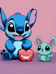 Cute Aesthetic Stitch Wallpaper - Stitch with a cute aesthetic  ,mobile iphone background wallpaper