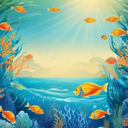 Ocean Background Wallpaper - ocean background with fish  