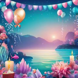 Birthday Background Wallpaper - mermaid backdrop for birthday  