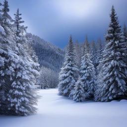 Snow Background Wallpaper - snow covered trees background  