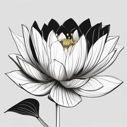 sketch of lotus  minimal rough sketch scribbles,doodles,black and white