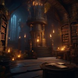 Wizard's Tower - A magical wizard's tower with enchanted books and mystical artifacts detailed matte painting, deep color, fantastical, intricate detail, splash screen, complementary colors, fantasy concept art, 8k resolution trending on artstation unreal engine 5