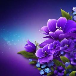 Purple Background Wallpaper - blue and purple flower wallpaper  