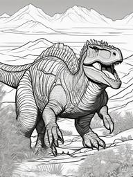 Scelidosaurus Coloring Pages - Early Armored Dinosaur  black outline printable coloring page