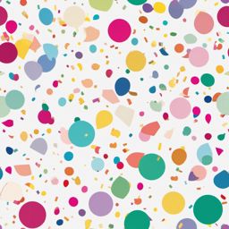 Birthday Confetti clipart - Colorful confetti for celebrations, ,vector color clipart,minimal