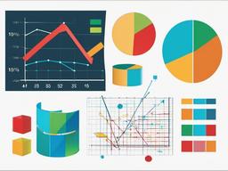 Math clipart - mathematical graphs and charts for analysis  