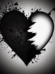 Dark Broken Heart Wallpaper  ,mobile iphone background wallpaper