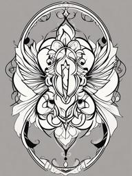 gemini tattoo ideas for females  simple vector color tattoo