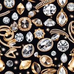 diamond clipart: sparkling in a luxurious jewelry store. 