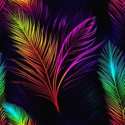 Neon Background Wallpaper - neon feather wallpaper  