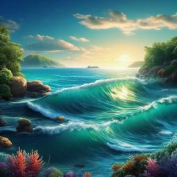 Ocean Background Wallpaper - ocean screen wallpaper  
