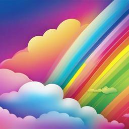Rainbow Background Wallpaper - cloud rainbow background  