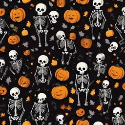 Halloween Background Wallpaper - cute skeleton background  