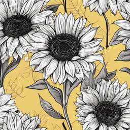 flower clipart - sunflower  ,one,minimal